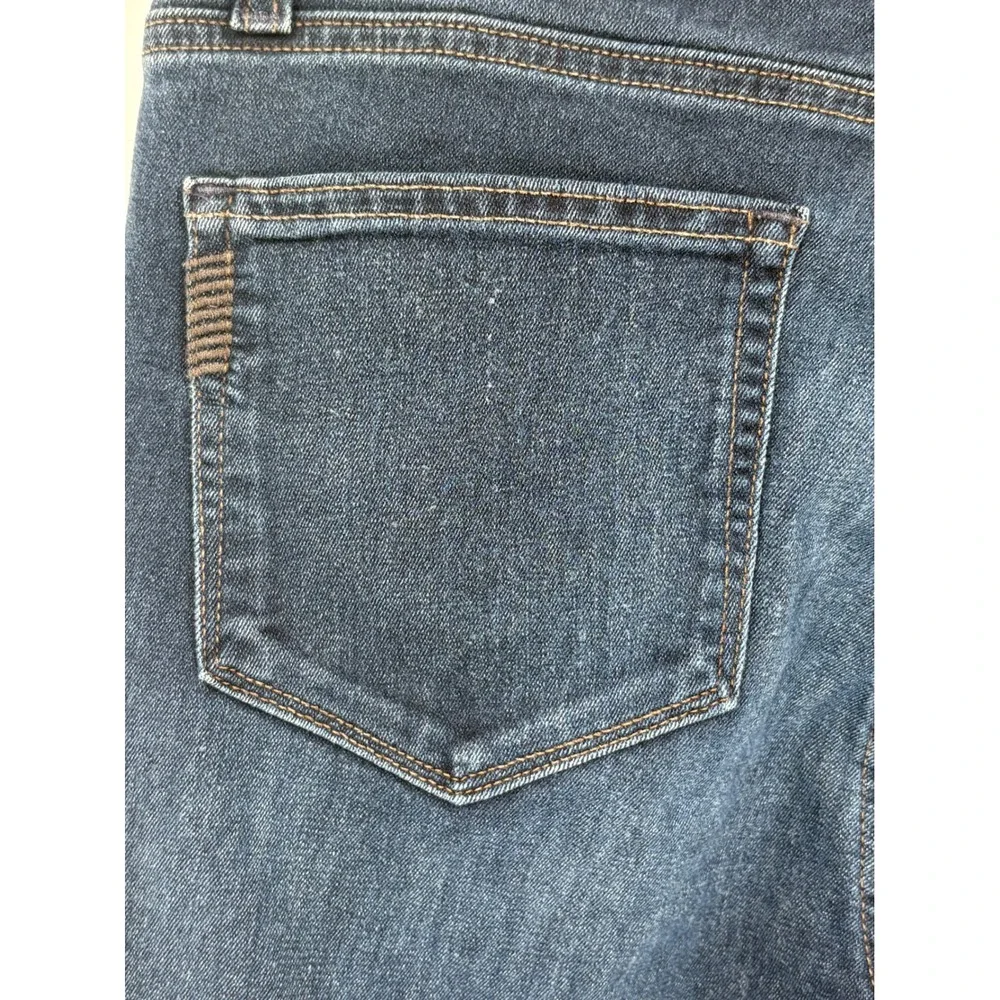 Paige Skyline Skinny Jeans High Rise Women Size 31 Dark Indigo Blue Stretch